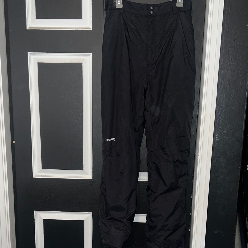Men’s- Ski Gear Black Snow Pants- medium